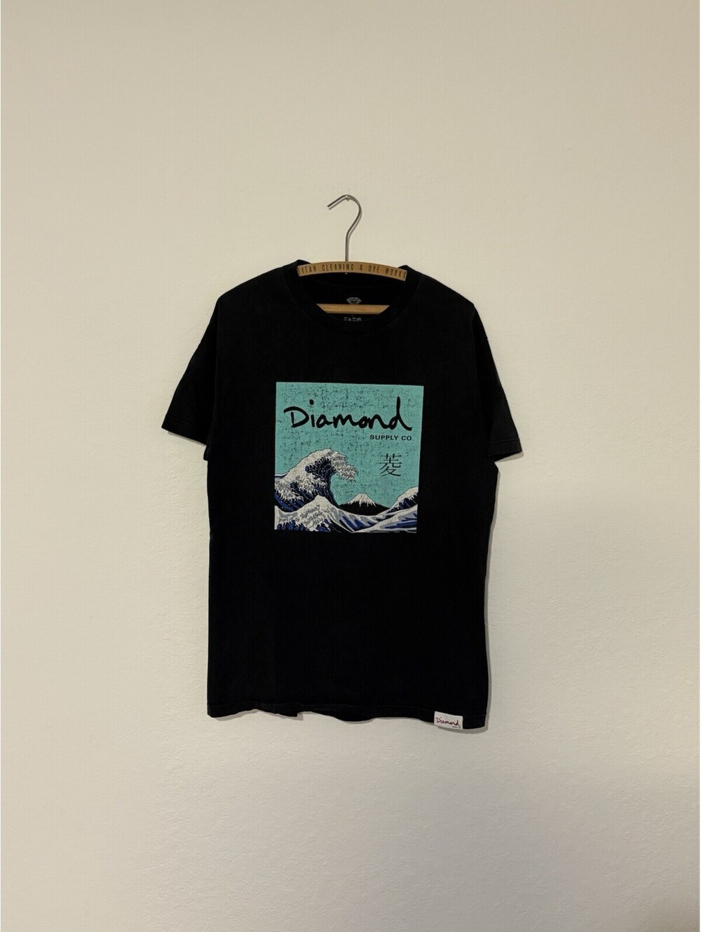 Diamond Supply The Great Wave Off Kanagawa Skate Y2K T Shirt Large